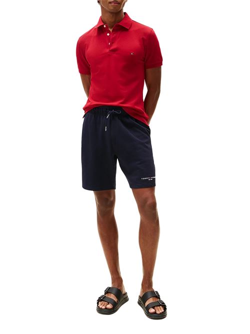 Polo uomo rossa in cotone Tommy Hilfiger | MW0MW17771XLD